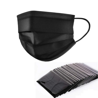 50 Pcs Disposable Earloop Face Masks Germ Dust Protection Four Layer Activated Carbon Filter Face Masks